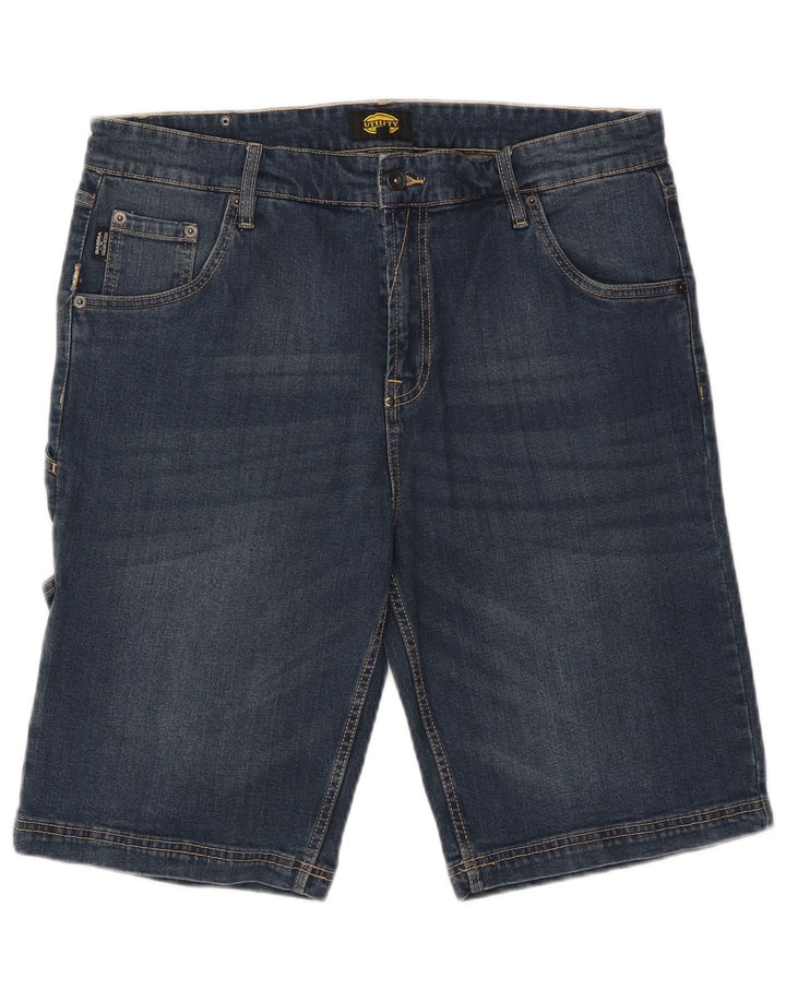 Diadora Herren Cargo Denim Shorts W36 Große blaue Baumwolle