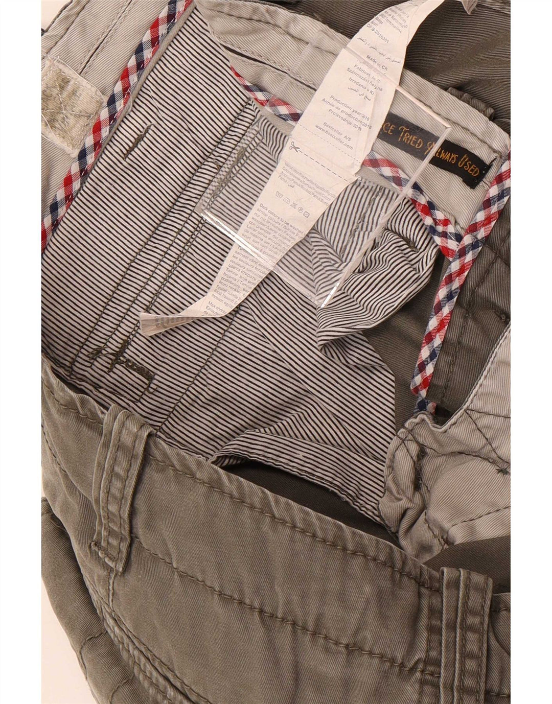 Jack & Jones Herren-Jogger-Cargohose W33 L34 Graue Baumwolle