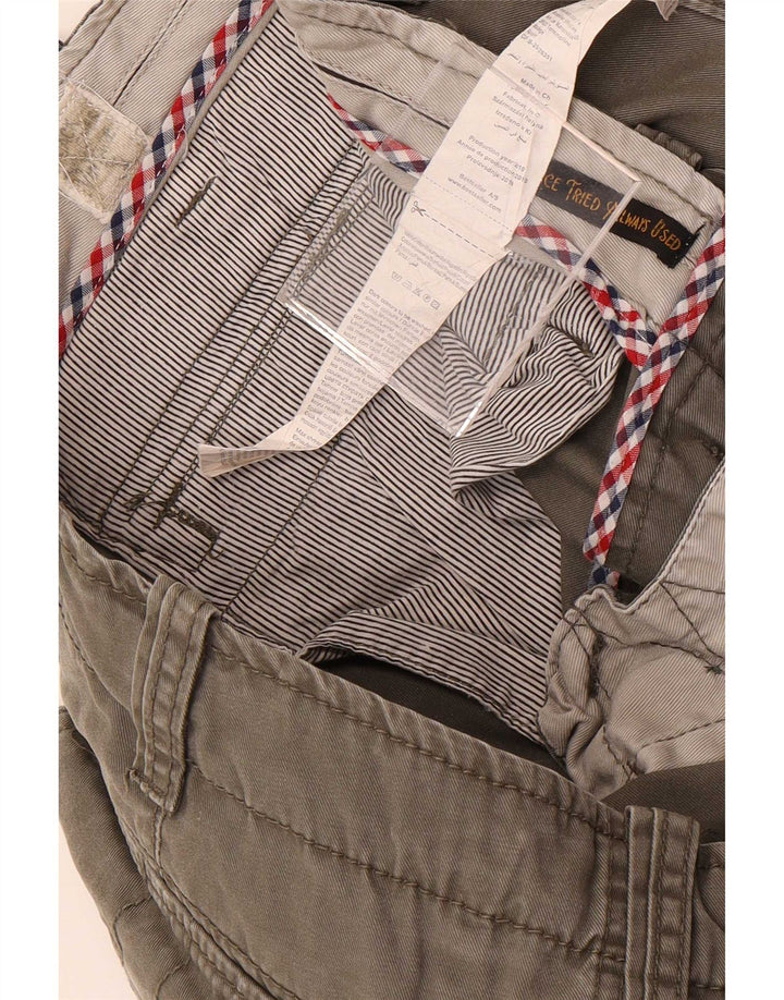 Jack & Jones Herren-Jogger-Cargohose W33 L34 Graue Baumwolle