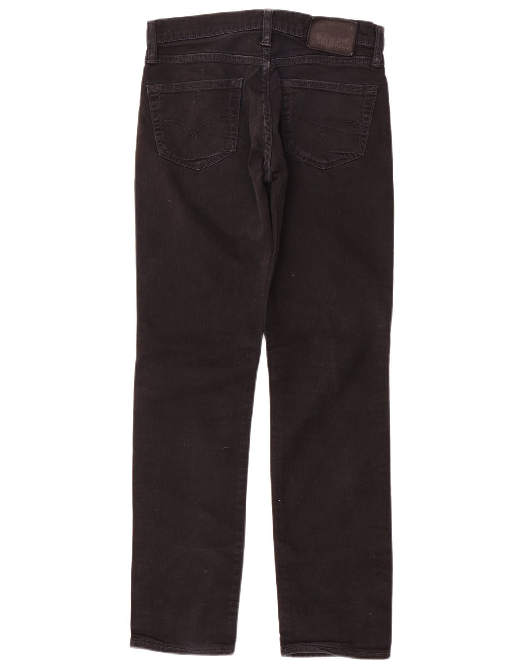 Levi's Herren Straight Jeans W30 L32 Schwarze Baumwolle