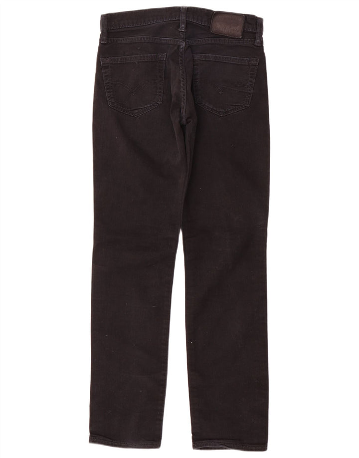 Levi's Herren Straight Jeans W30 L32 Schwarze Baumwolle