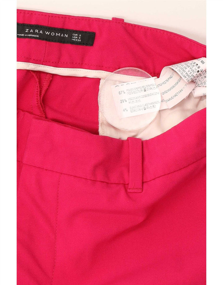 Zara Slim Chino-Hose für Damen, Größe S, W26, L26, Rosa, Polyester