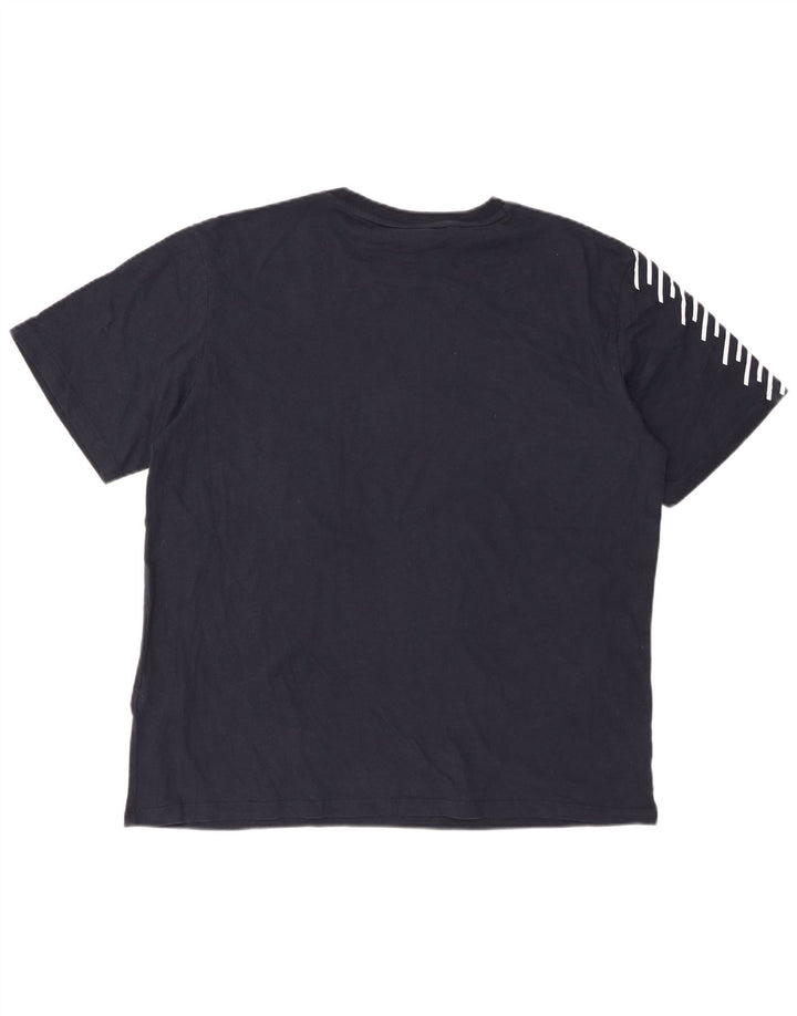 SUPERDRY Herren Grafik-T-Shirt-Oberteil XL aus marineblauer Baumwolle