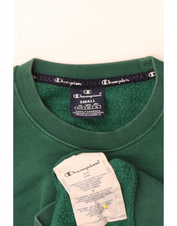 Champion Herren-Sweatshirt mit normaler Passform, klein, grüne Baumwolle