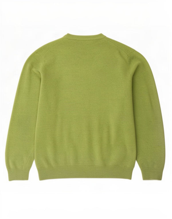 Marlboro Classics Herren-Pullover mit V-Ausschnitt, 2XL, grüne Wolle