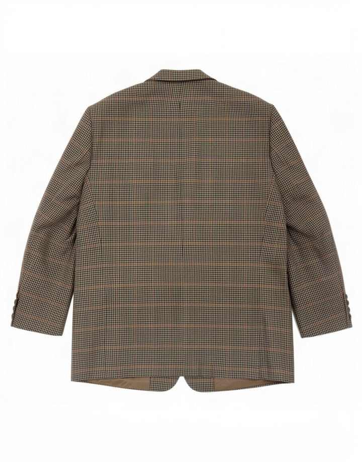 BROOK TAVERNER Herren-Blazer mit 2 Knöpfen, UK 46 3XL, grauer Hahnentrittmuster