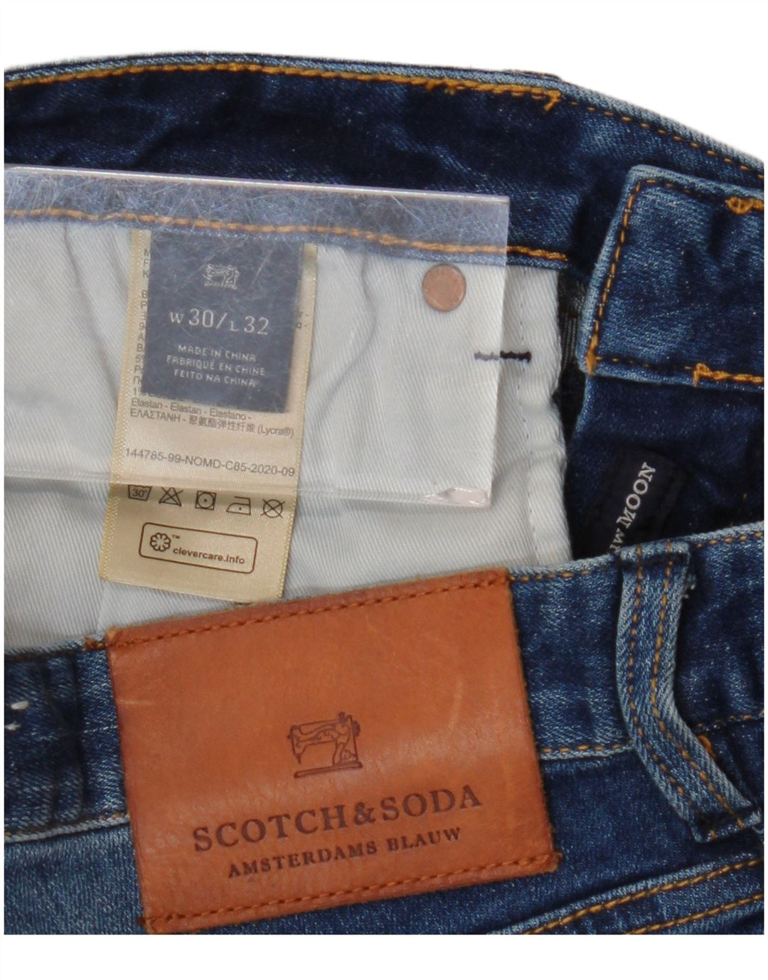 SCOTCH & SODA Damen Slim Denim Shorts W30 Medium Navy Blue Cotton