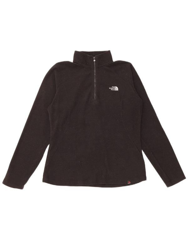 THE NORTH FACE Damen-Fleecepullover mit Reißverschluss am Hals, UK 14, mittelschwarz, Polyester