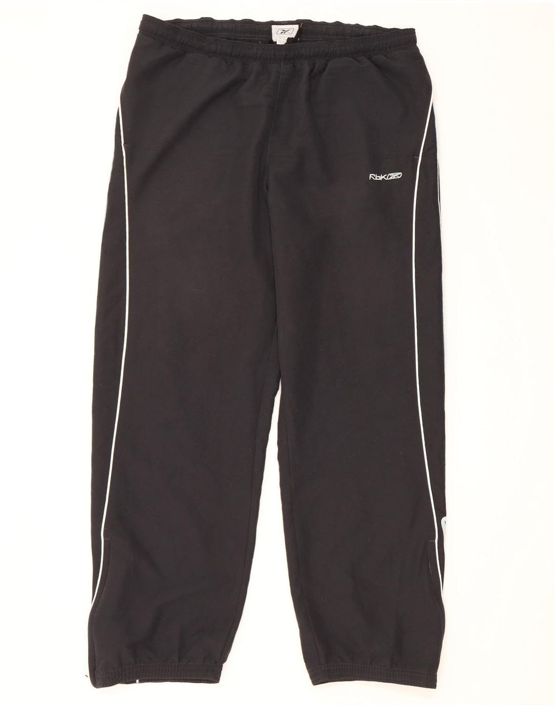 Reebok Herren-Trainingsanzug mit Grafik, Jogginghose, Größe L, Schwarz, Polyester