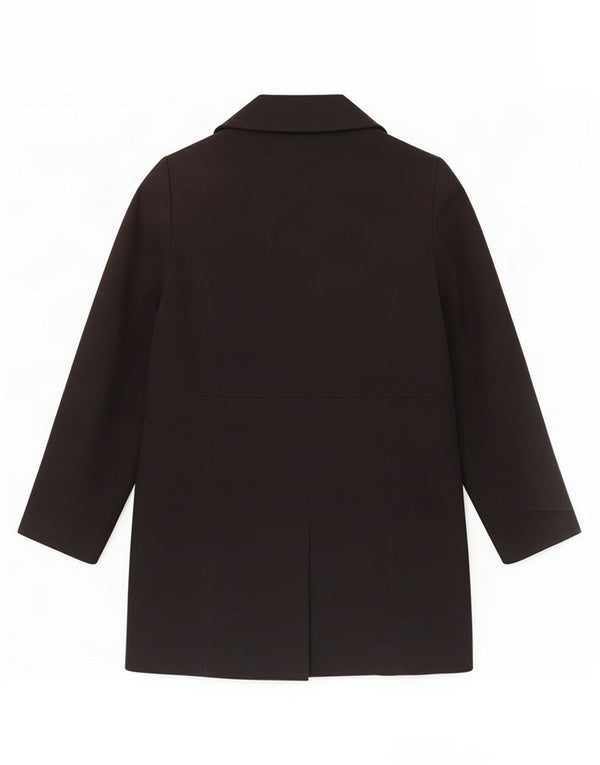 Marks & Spencer Damen Trenchcoat UK 16 Large Schwarz Polyester