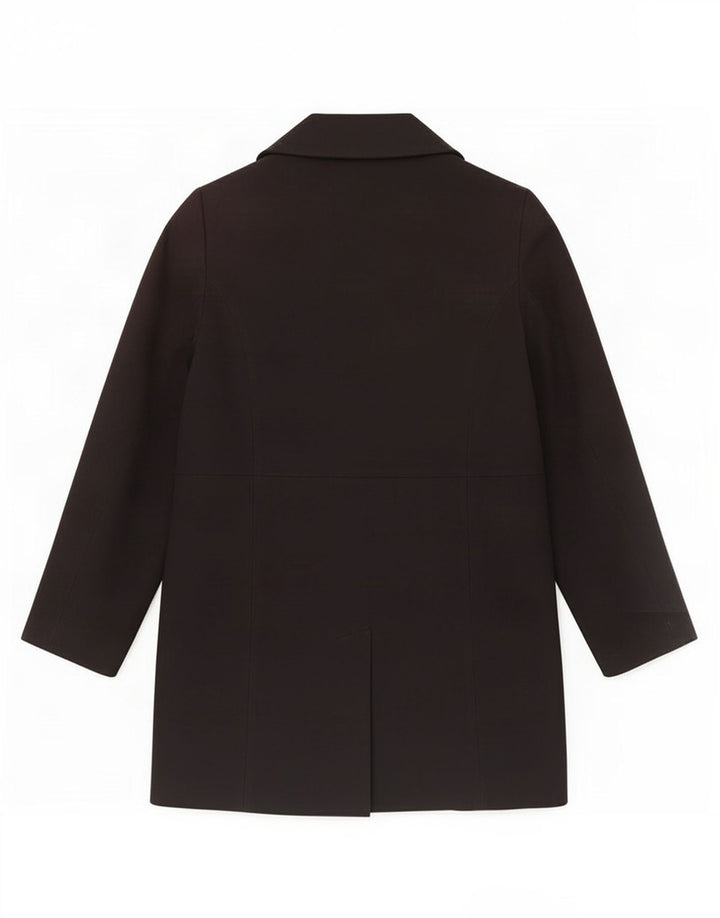 Marks & Spencer Damen Trenchcoat UK 16 Large Schwarz Polyester
