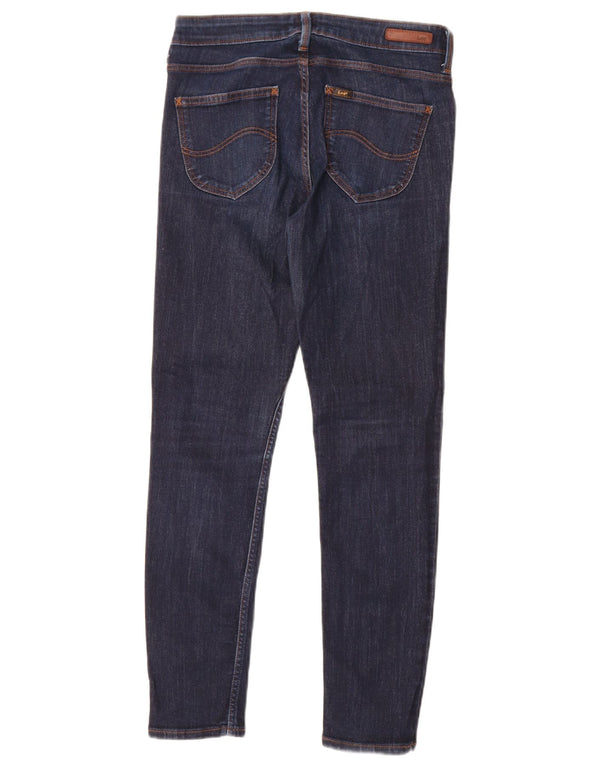 Lee Damen Scarlett Skinny Jeans W28 L27 Marineblaue Baumwolle