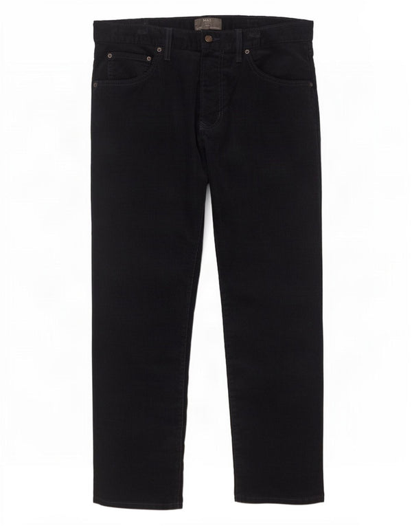 Marks & Spencer Herren Slim Cordhose W36 L29 Marineblaue Baumwolle