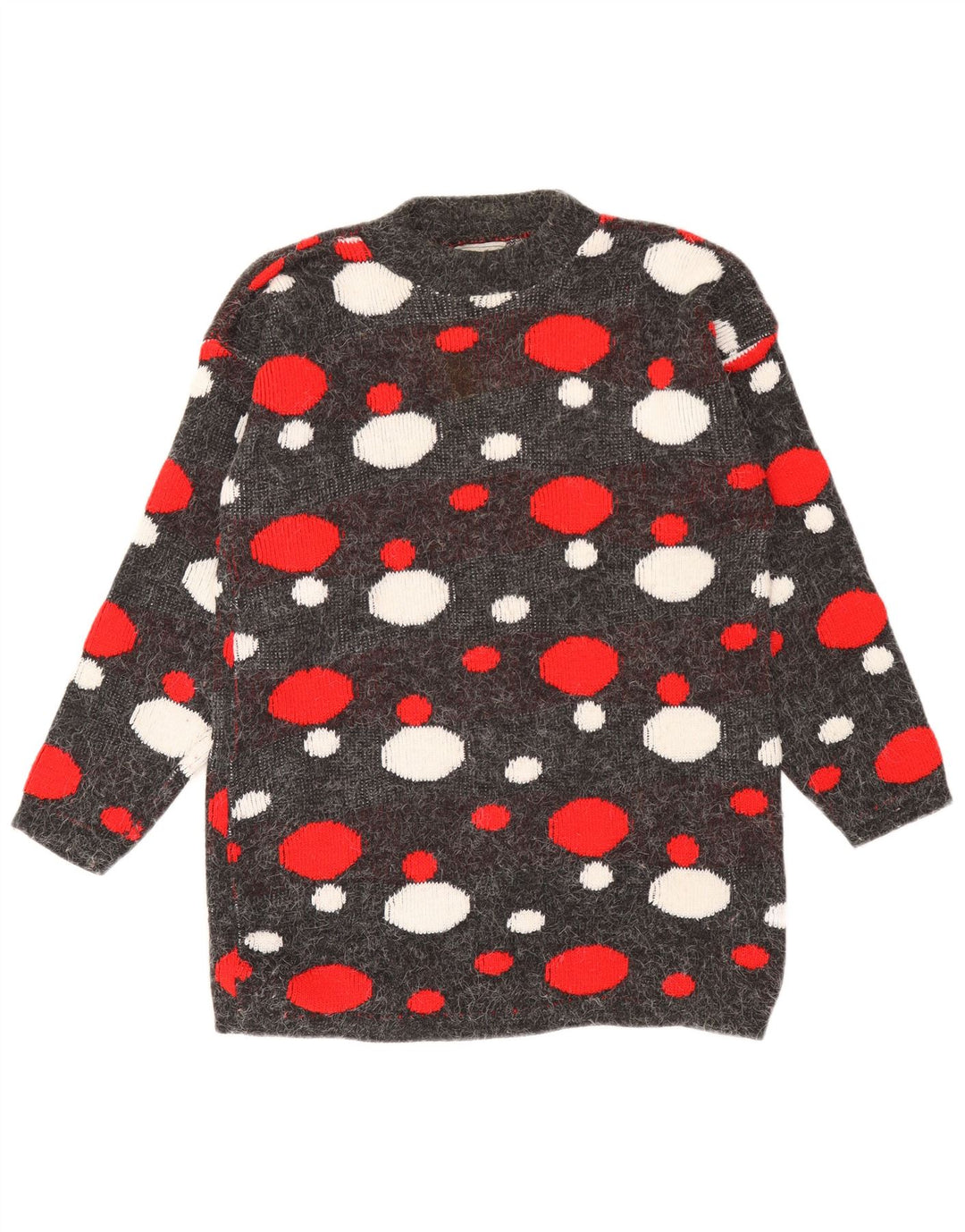 Phoenix Damen-Pullover mit Rollkragen, Gr. 16, groß, grau gepunktet