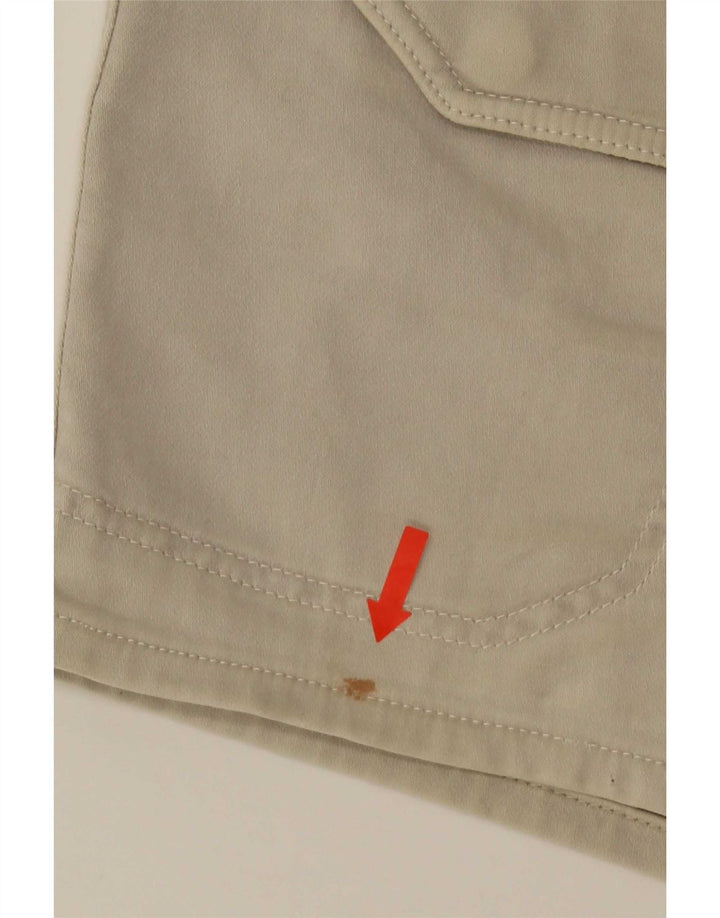 Zara Herren-Cargo-Shorts, groß, W32, beige Baumwolle
