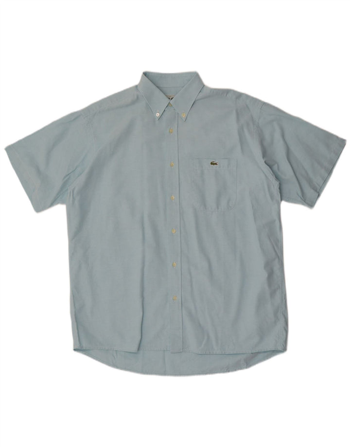 Lacoste Herren Kurzarmhemd Größe 42 Large Blau