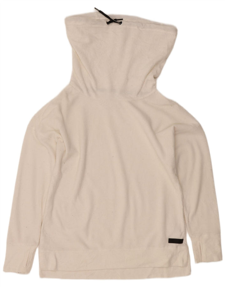 Calvin Klein Damen-Sweatshirt mit Rollkragen, Gr. 14, mittelweiß