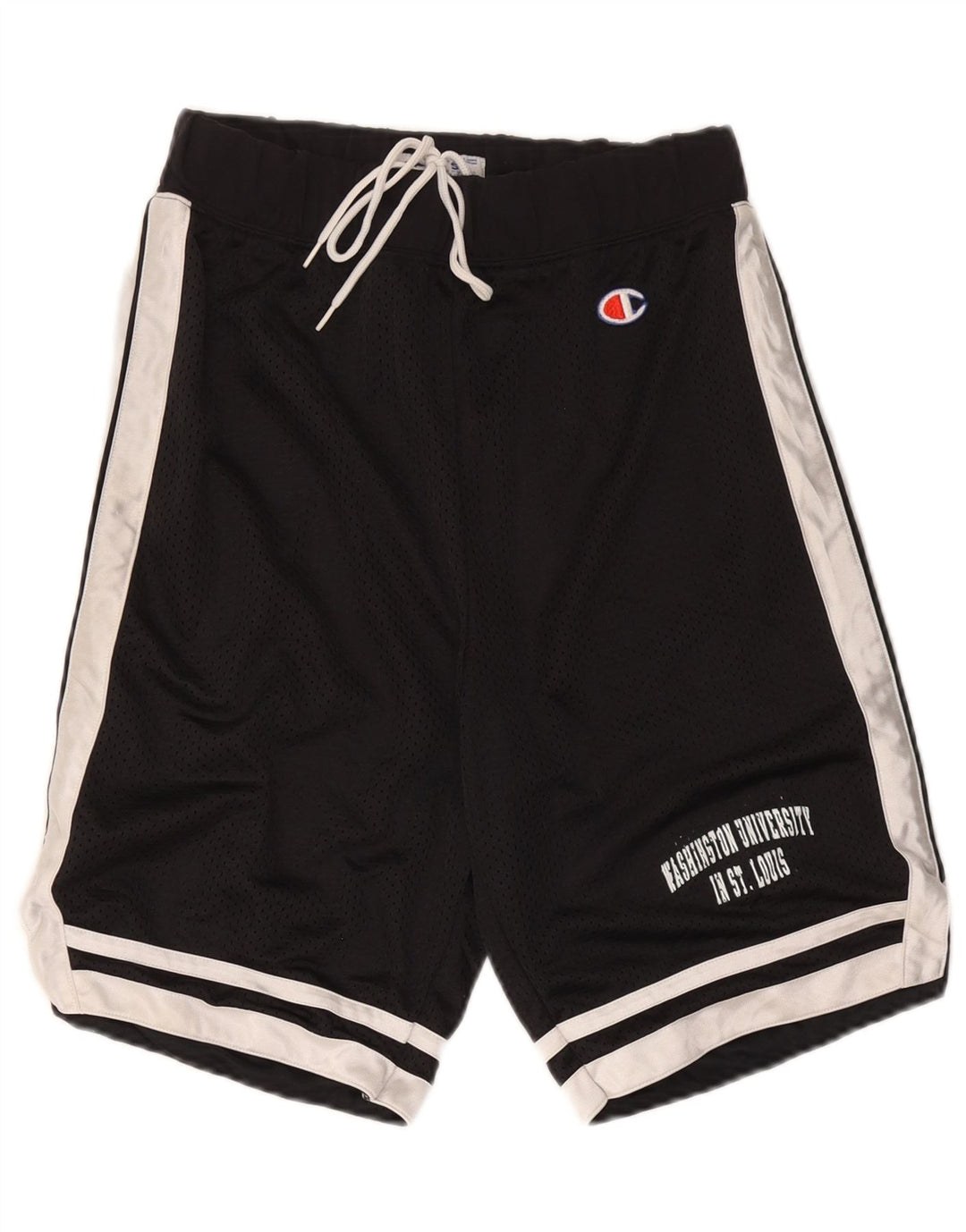 Champion Herren-Sportshorts, Größe S, Schwarz, Colourblock-Polyester