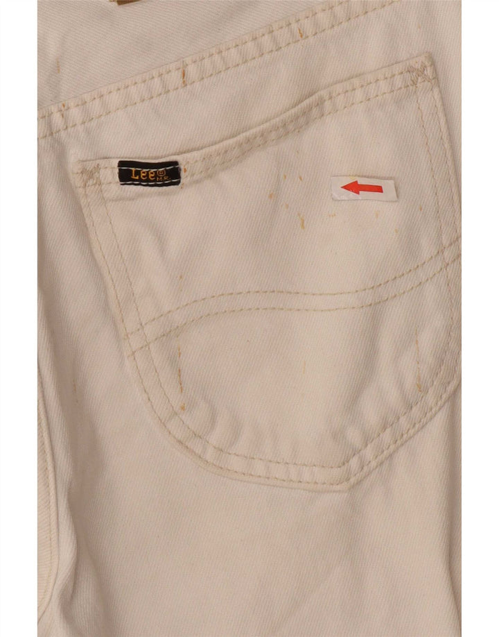 Lee Herren Straight Jeans W30 L31 Weiße Baumwolle