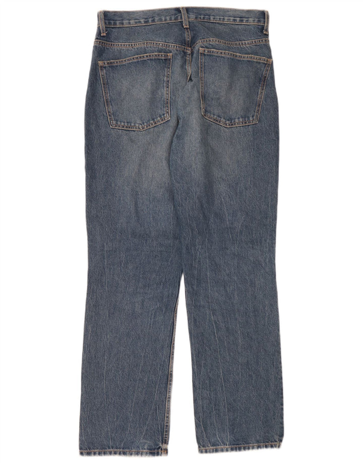 Zara Damen Straight Jeans EU 44 XL W34 L32 Blau