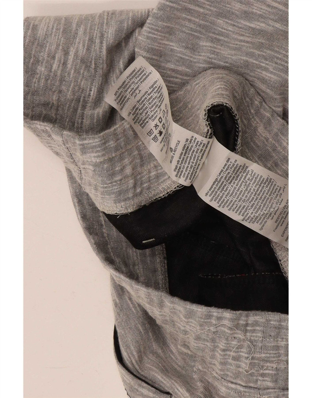 Jack & Jones Herren-Sportshorts aus mittelgrau gefleckter Baumwolle