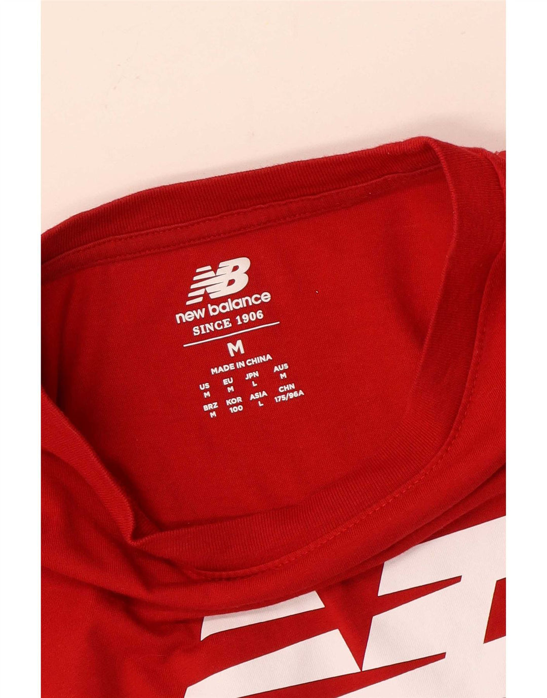 New Balance Herren Grafik-T-Shirt-Oberteil Mittelrot
