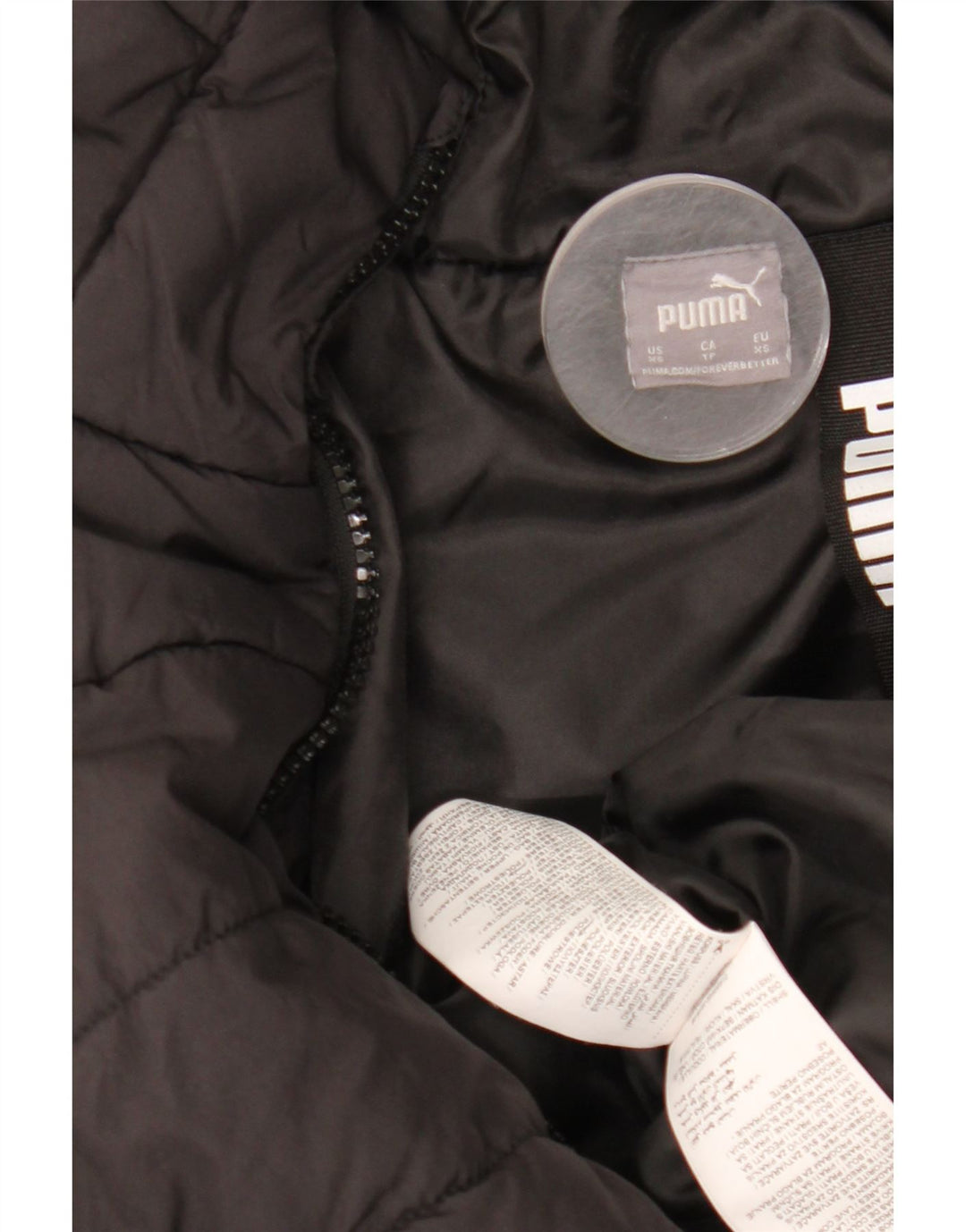 Puma Damen Kapuzenmantel, gepolstert, UK 6, XS, Schwarz, Polyester