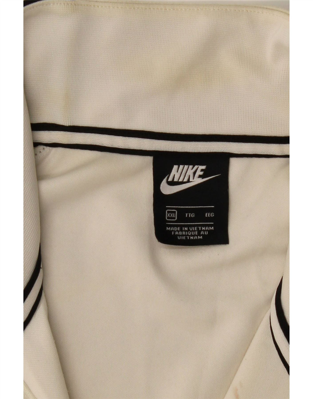 Nike Herren-Sweatshirt mit 1/4-Reißverschluss, 2XL, schwarzes Farbblock-Polyester