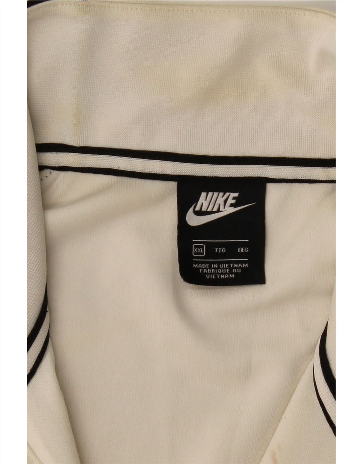 Nike Herren-Sweatshirt mit 1/4-Reißverschluss, 2XL, schwarzes Farbblock-Polyester