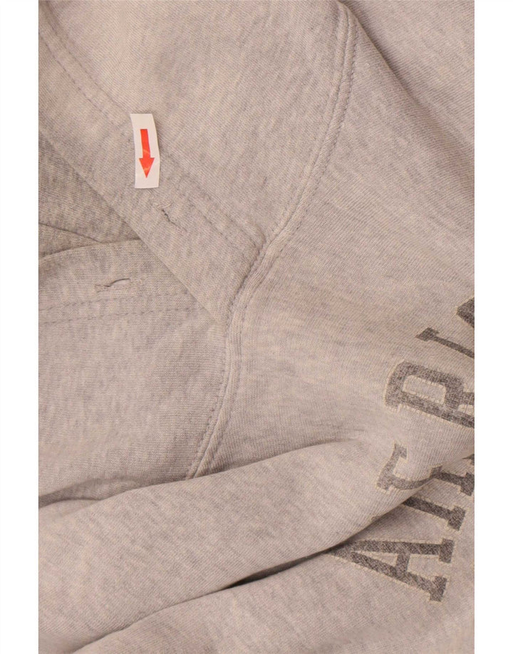 American Eagle Herren-Kapuzenpullover mit Grafik, Größe 2XL, graue Baumwolle
