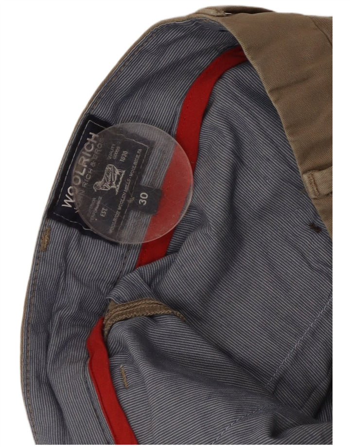 Woolrich Slim Chino-Hose für Herren, W30, L33, beige Baumwolle