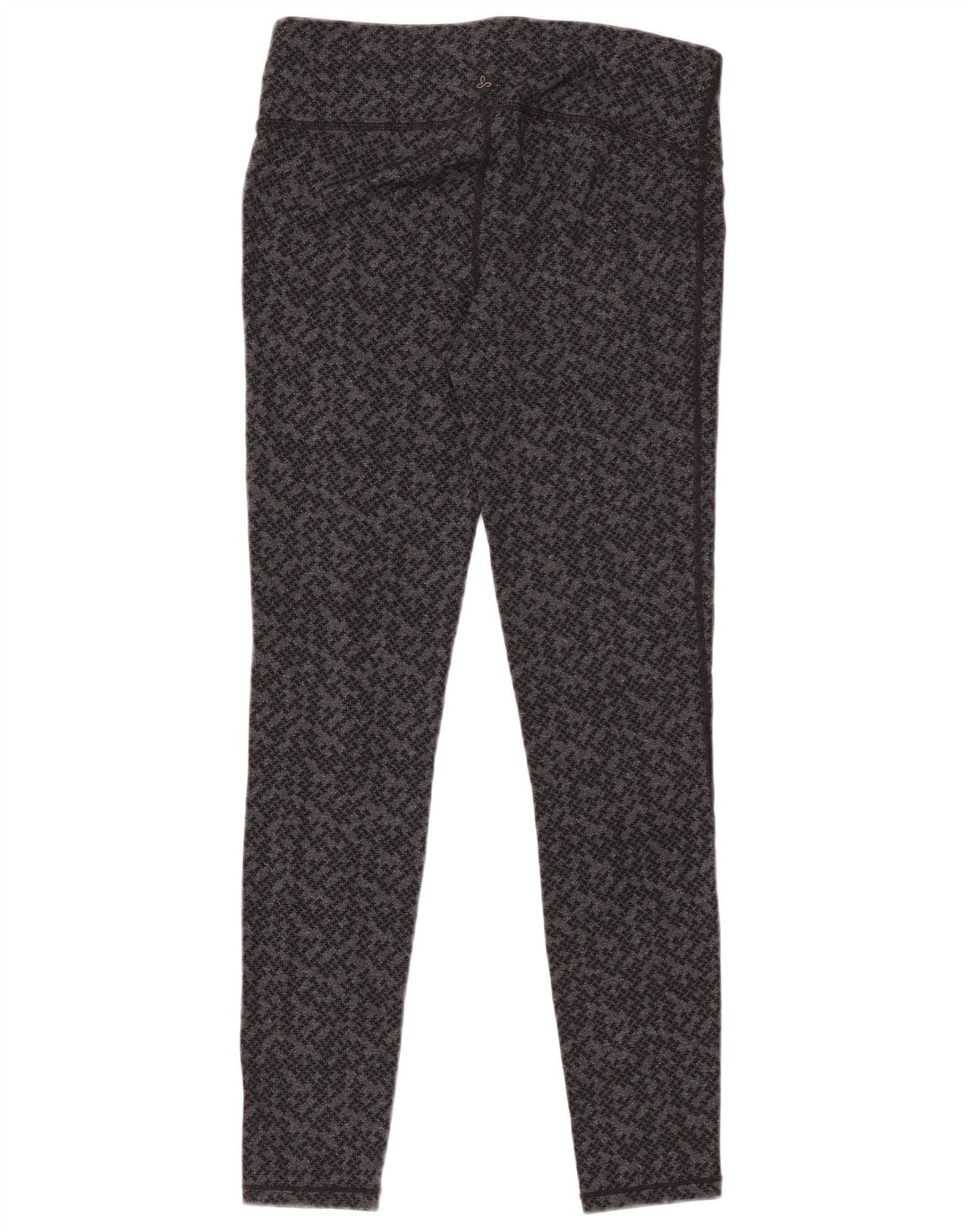 PRANA Damen Leggings UK 8 Small Graues geometrisches Nylon