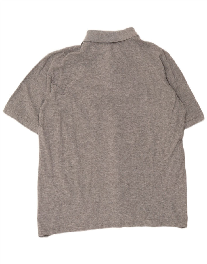 Kappa Mens Polo Shirt XL Grey Flecked Cotton