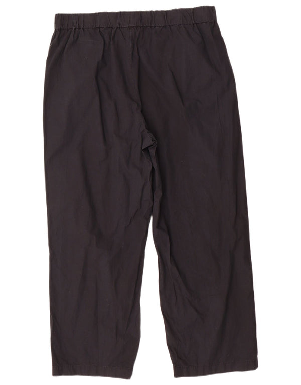 Marks & Spencer Damen-Freizeithose mit hoher Taille, UK 16, Größe L, W36, L27, Schwarz