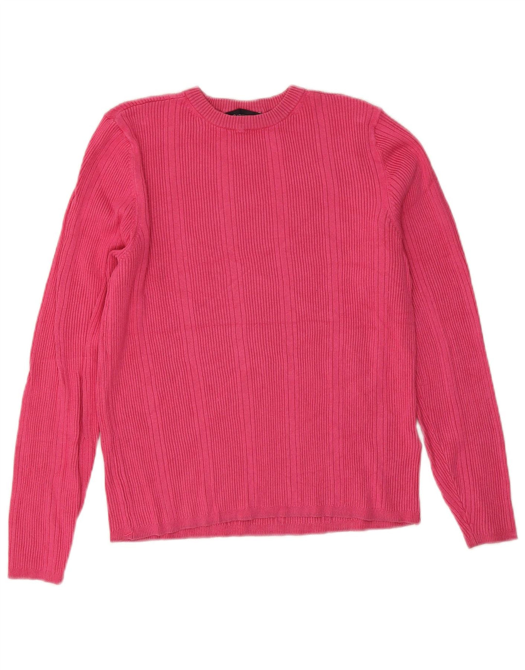 Marks & Spencer Damen-Pullover mit Rundhalsausschnitt, Gr. 14, mittelrosa Viskose