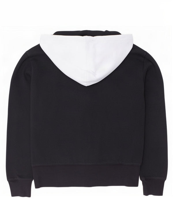 Champion Kapuzenpullover mit Reißverschluss für Jungen, 11–12 Jahre, Größe L, Schwarz, Farbblock