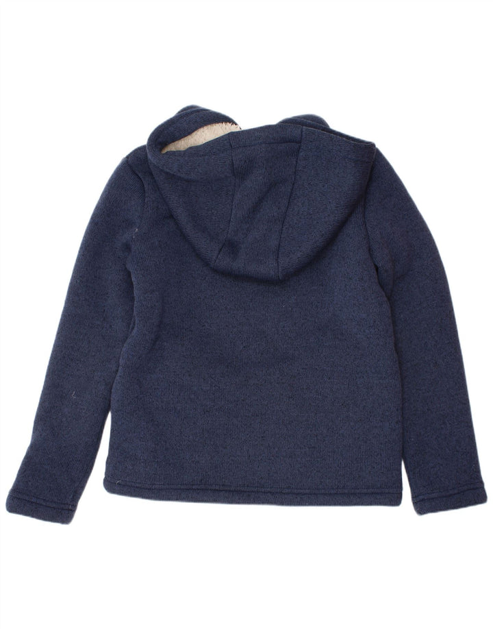 Roxy Mädchen-Kapuzenpullover mit grafischem Reißverschluss, 5–6 Jahre, Marineblau, Polyester