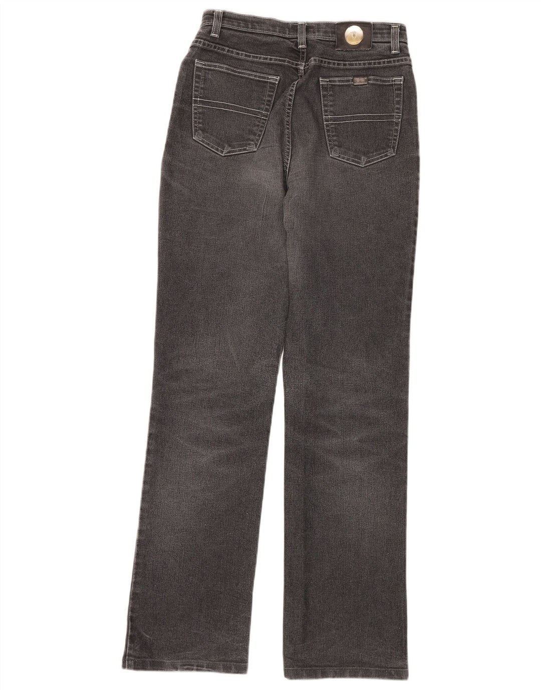 TRUSSARDI Damen Straight Jeans W27 L32 Grau
