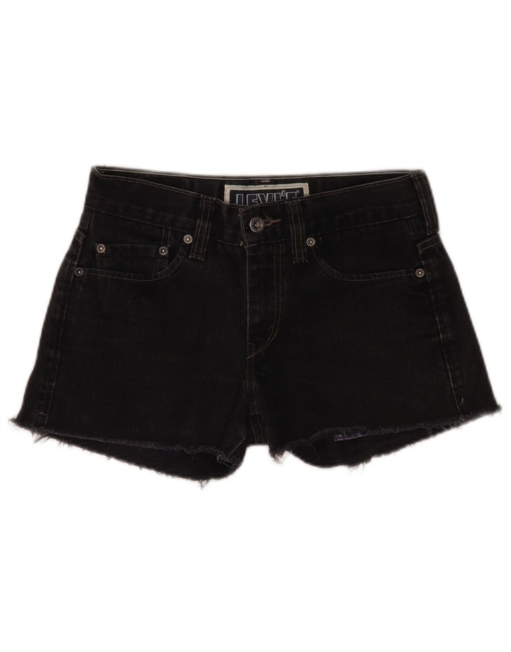 Levi's Damen 511 Skinny Denim Shorts W30 Mittelschwarze Baumwolle