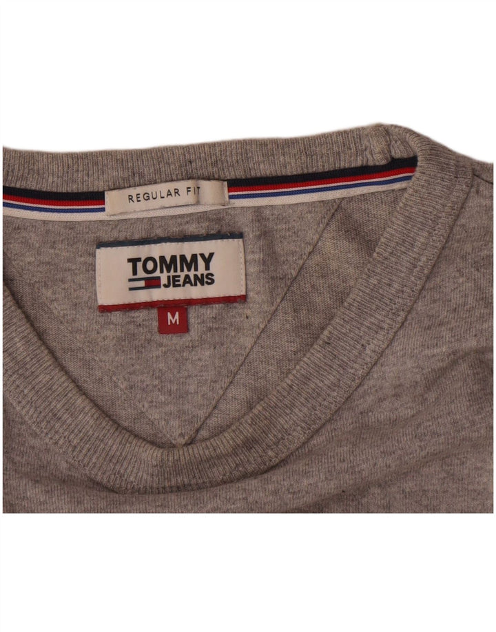 Tommy Hilfiger Herren Regular Fit Graphic Top Langarm Mittelgrau meliert