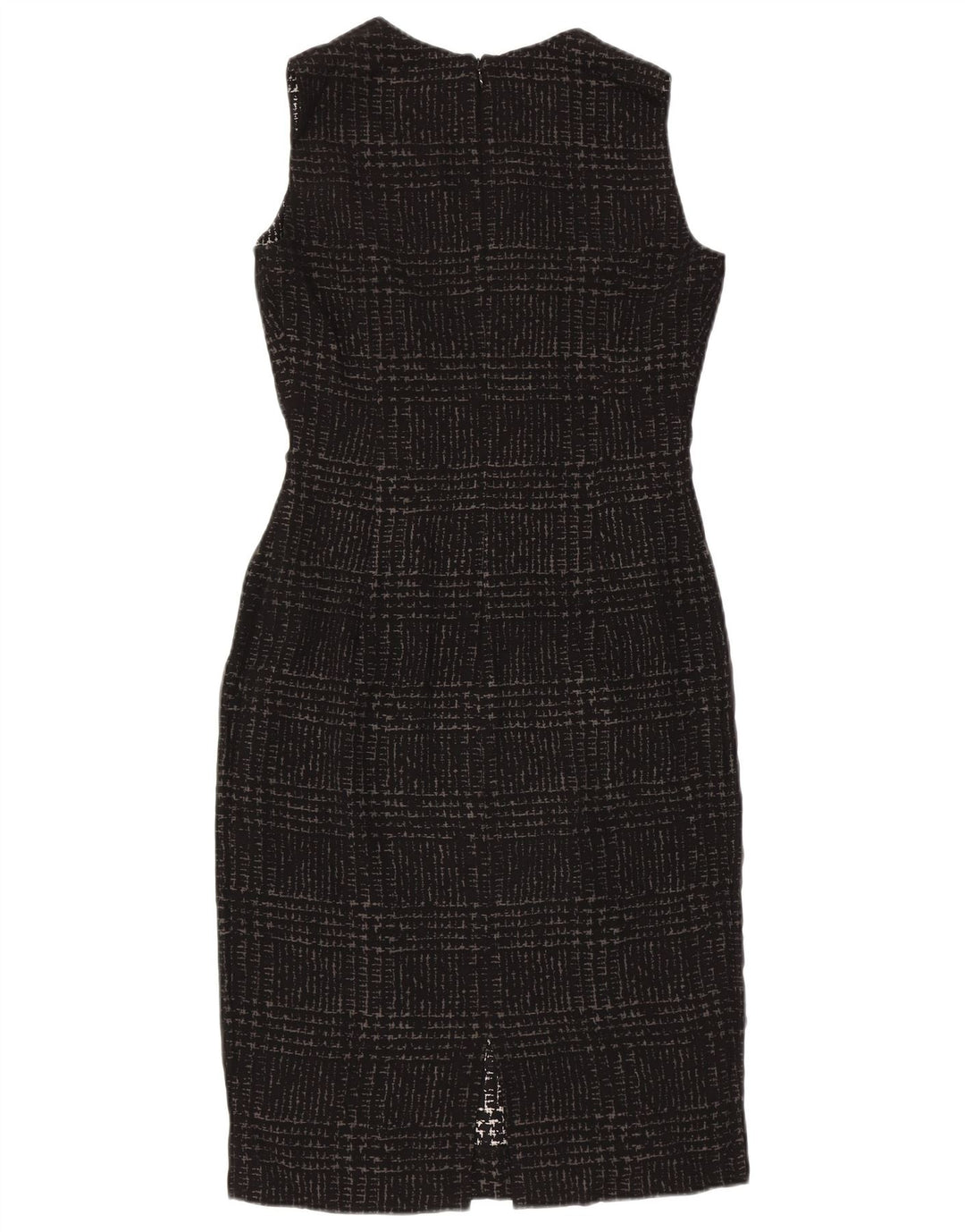 Gianfranco Ferre Damen Etuikleid UK 10 Small Schwarz Hahnentritt