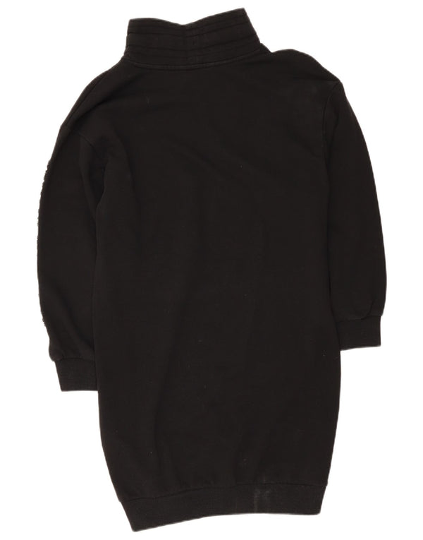 Armani Exchange Damen Übergroßes grafisches Pulloverkleid UK 6 XS Schwarz