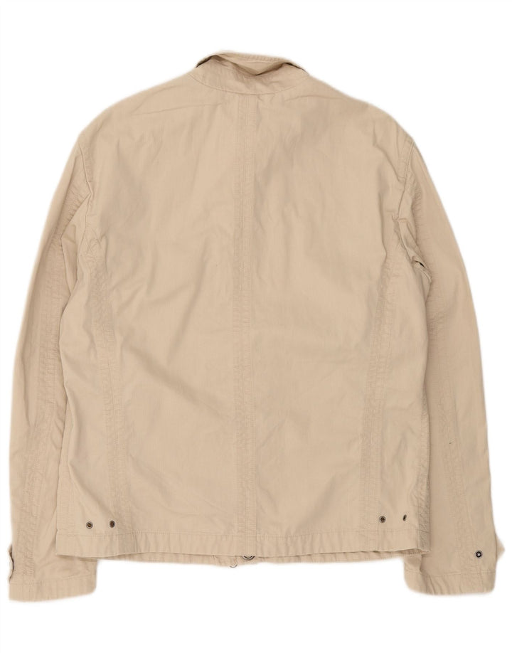 Invicta Herren Bomberjacke UK 40 Large Beige Baumwolle
