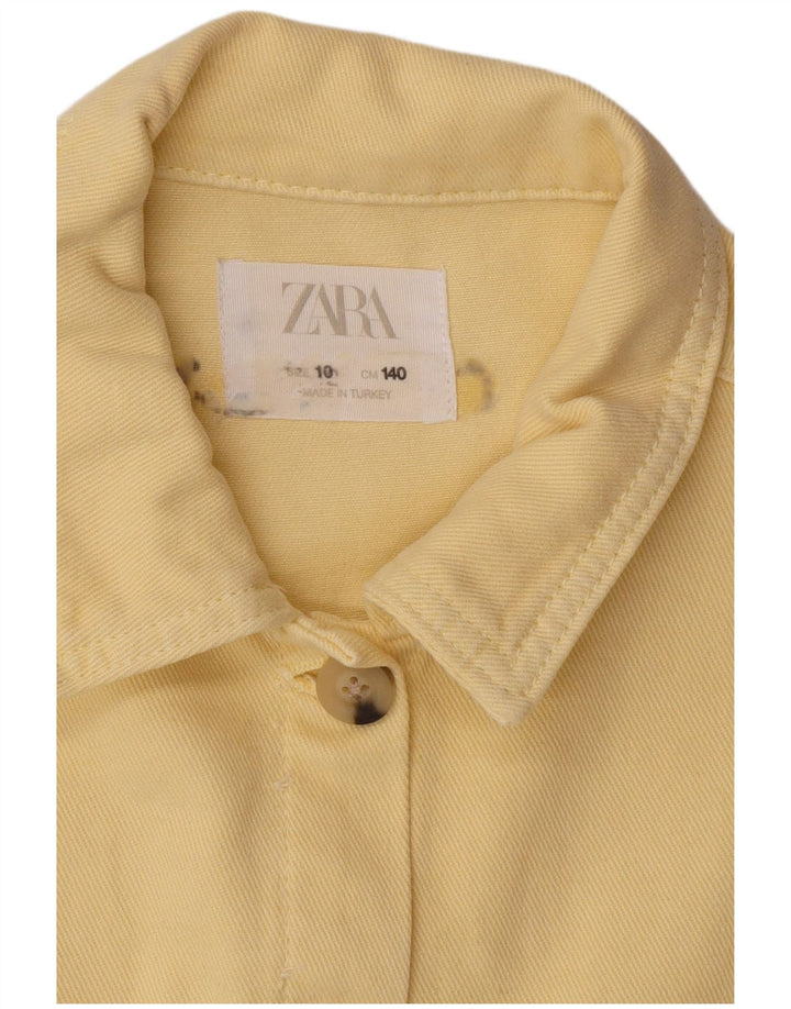 Zara Crop Bomberjacke für Mädchen, 9–10 Jahre, Gelb