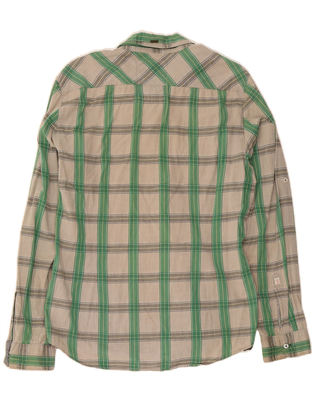 GUESS Mens Shirt Medium Grey Check Cotton Vintage Guess and Second-Hand Guess from Messina Hembry 