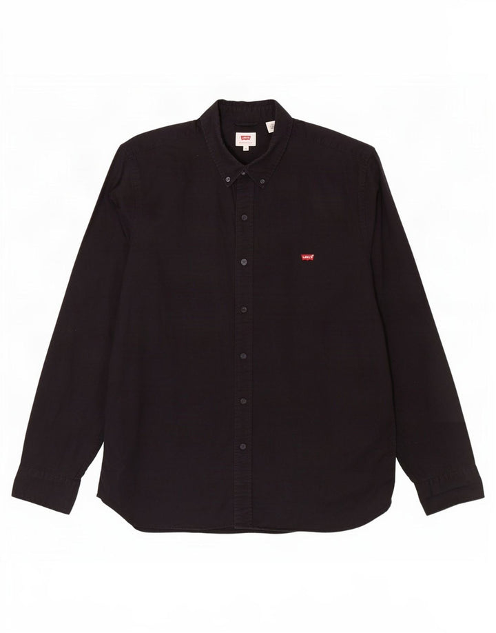 Levi's Herrenhemd XL aus schwarzer Baumwolle