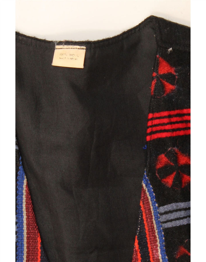 VINTAGE Herrenweste Medium Mehrfarbige Fair-Isle-Wolle