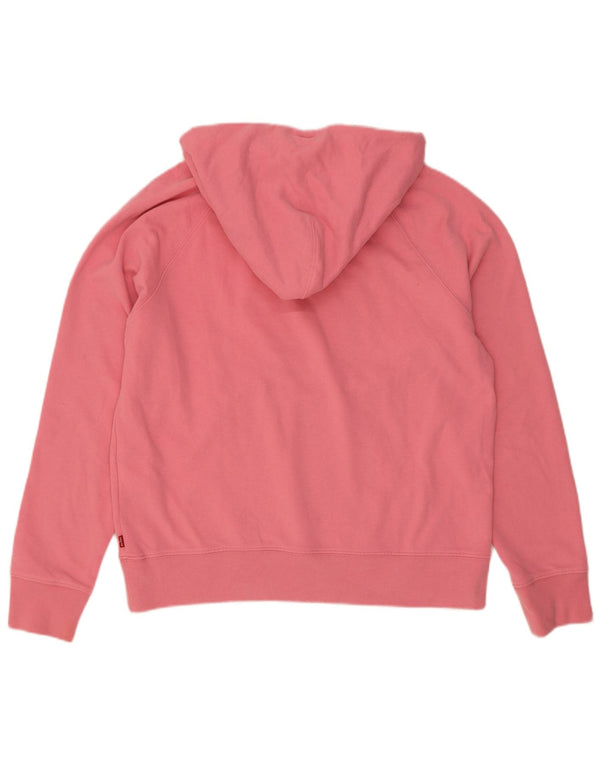 Levi's Damen-Kapuzenpullover mit Grafik, UK 14, mittelrosa, Baumwolle