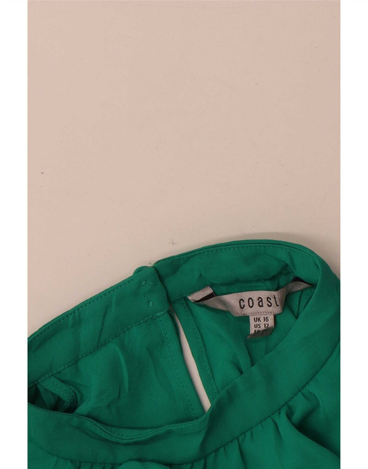 Schulterfreies Damenoberteil von Coast, UK-Größe 44, Größe L, Grün, Polyester