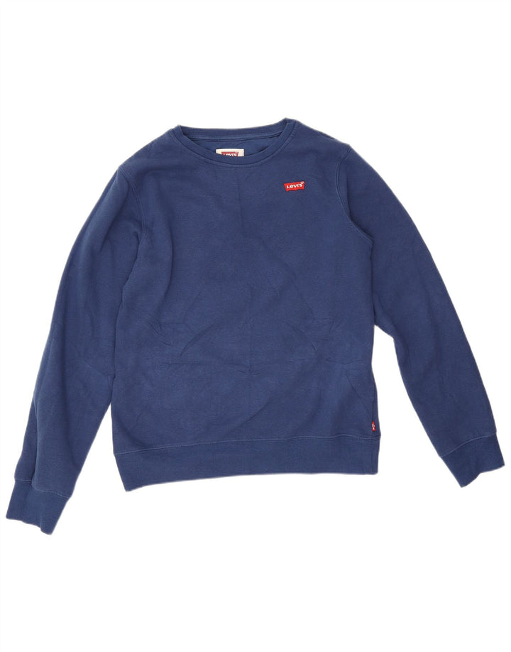 Levi's Sweatshirt-Pullover für Jungen, 15–16 Jahre, marineblaue Baumwolle